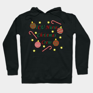 ICU Nurse Christmas Crew (Red and Green) Hoodie